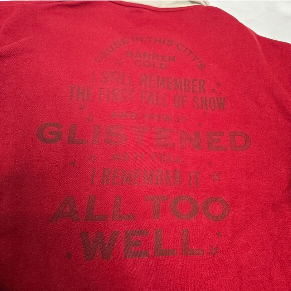 TAYLOR SWIFT Red Taylor's Version All Too Well zip polo sweatshirt sweater 2XL - Picture 10 of 13